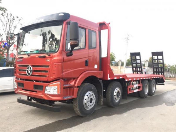 （國六）大運(yùn)前四后八平板拖車